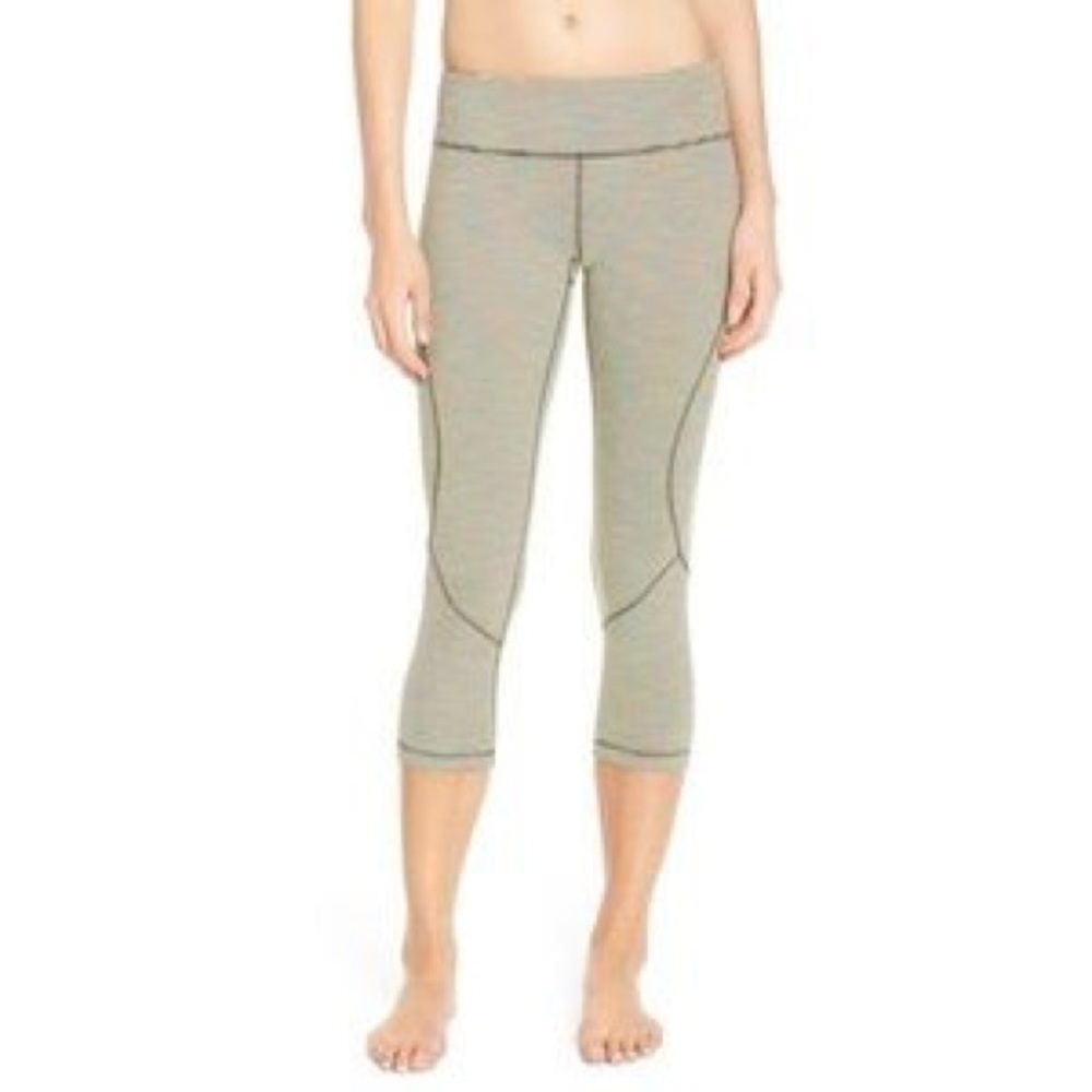 Zella Live In Capris (Plus Size) Green Ice Blaze